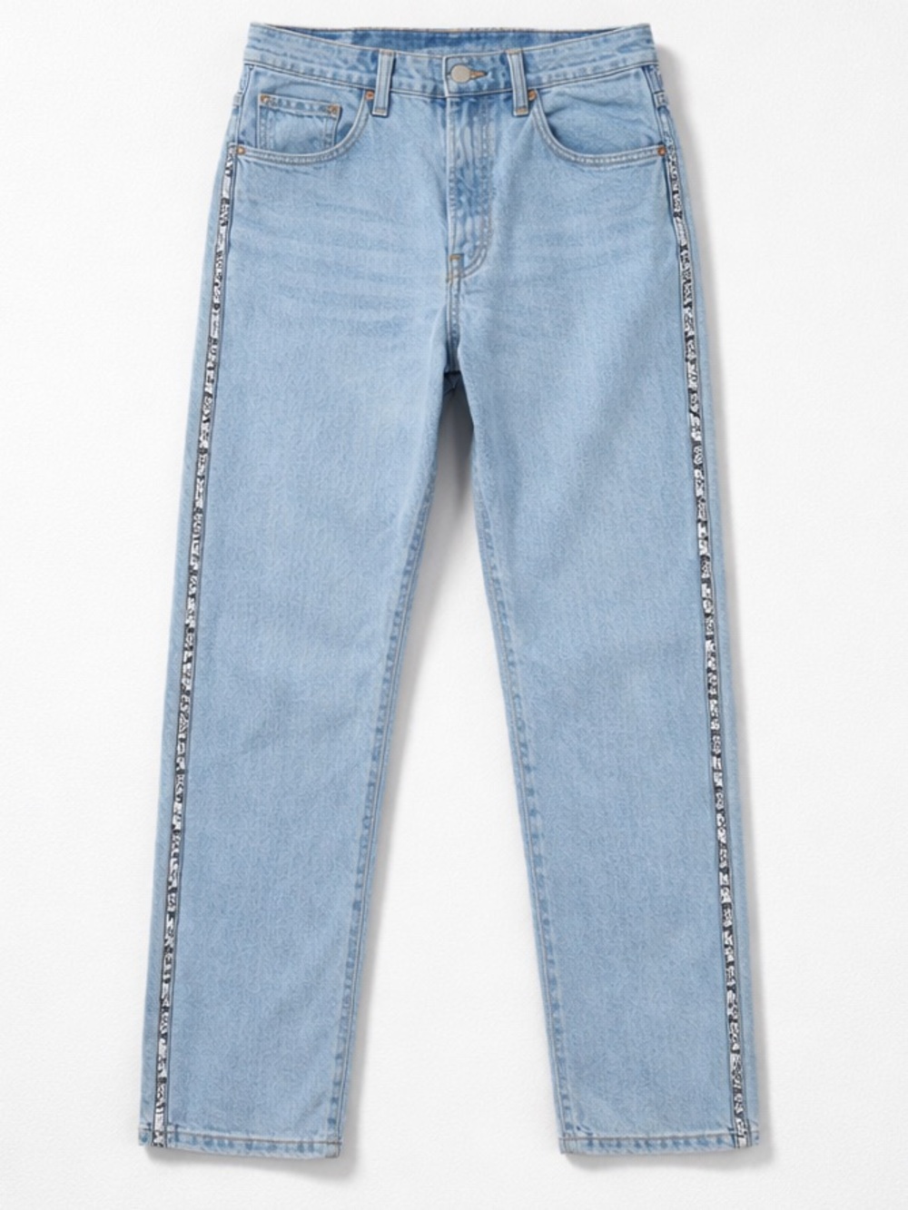Levi’s 501 high waisted side logo Big E jeans